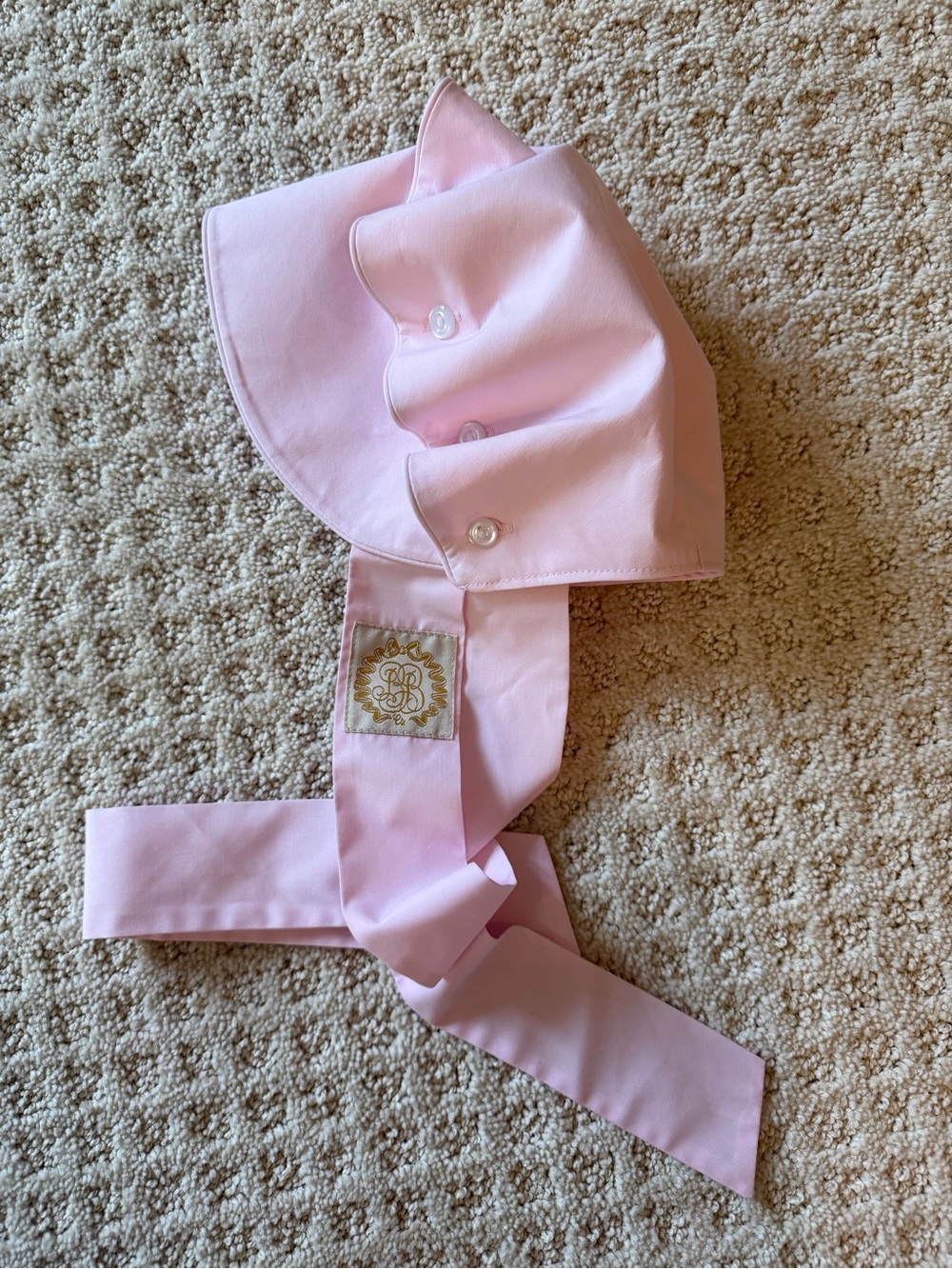 The Beaufort Bonnet Company Light Pink Baby Bonnet with Satin Ties